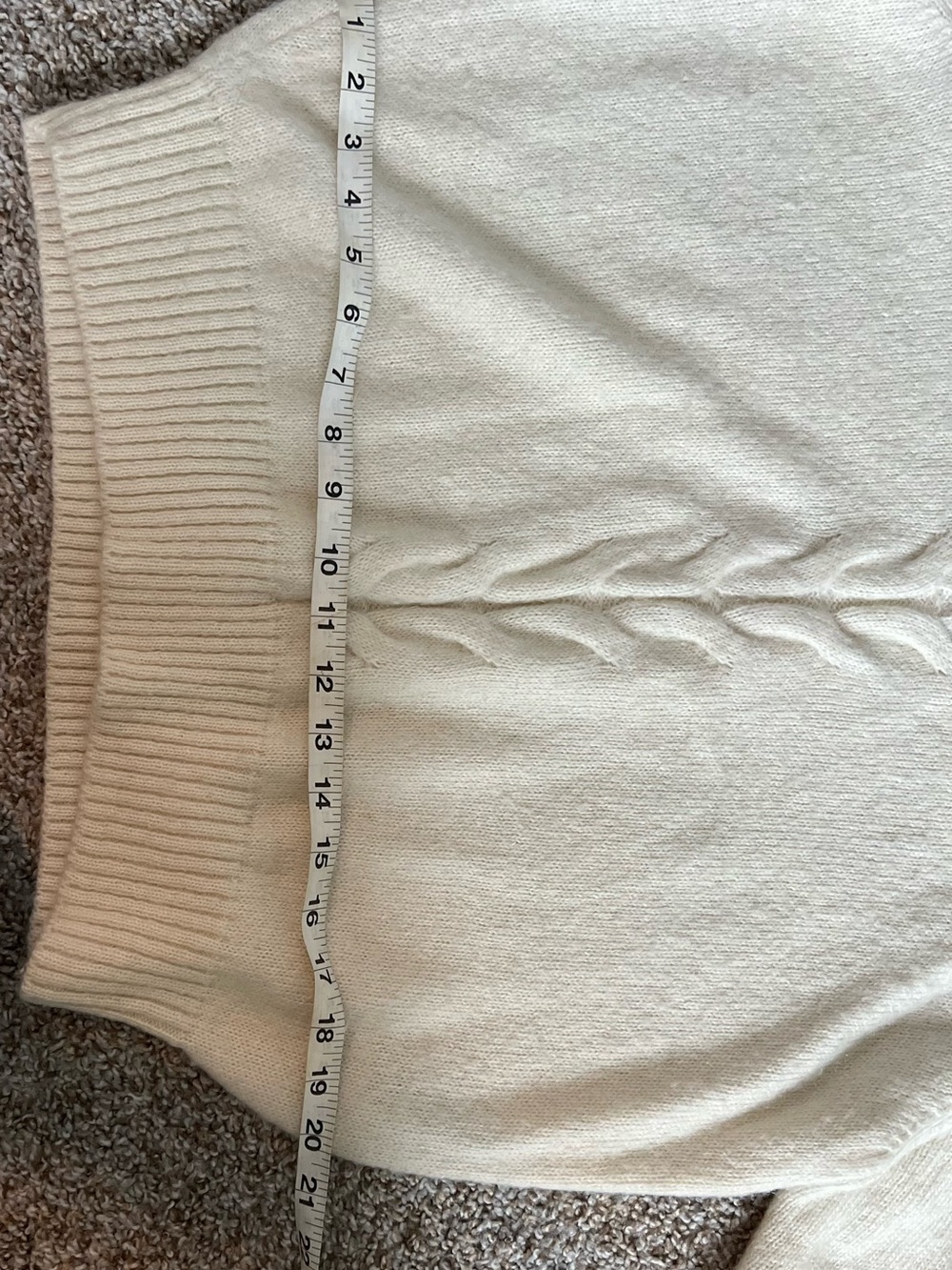 Stussy Off-White Cable Knit Crewneck Sweater - Picture 5 of 7
